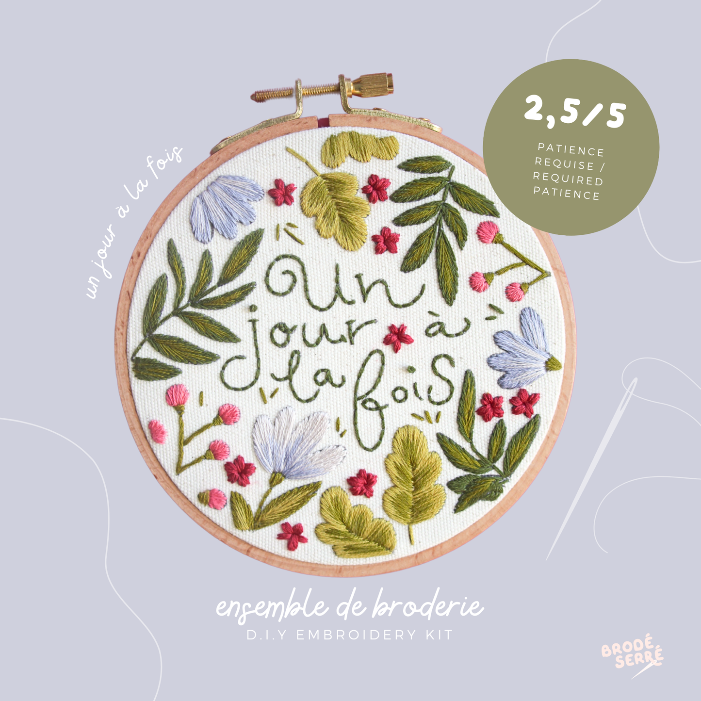 Coffret DIY - Broderie - Un jour à la fois