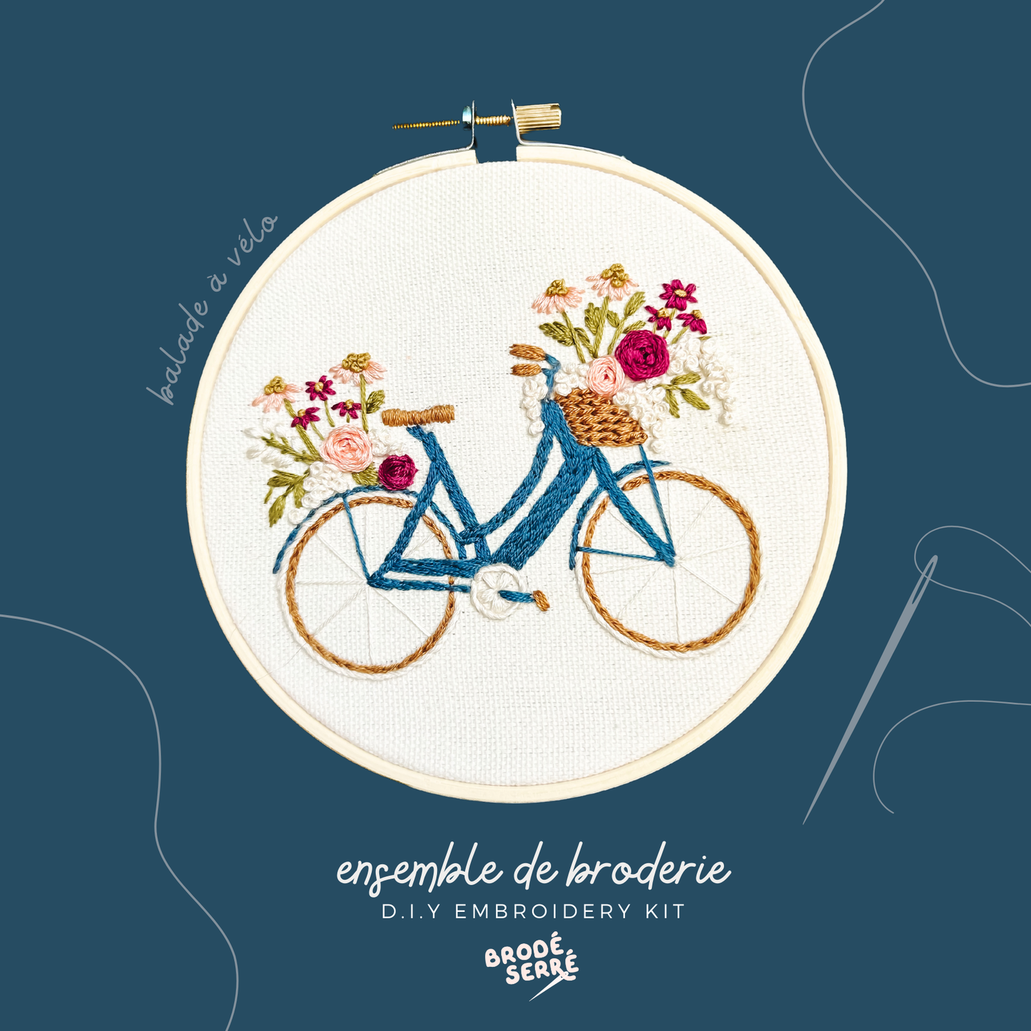 Coffret DIY - Broderie - Balade à vélo