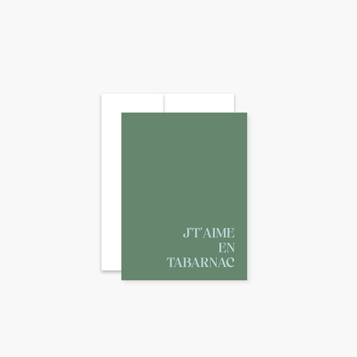 J't'aime en Tabarnac - Small Card
