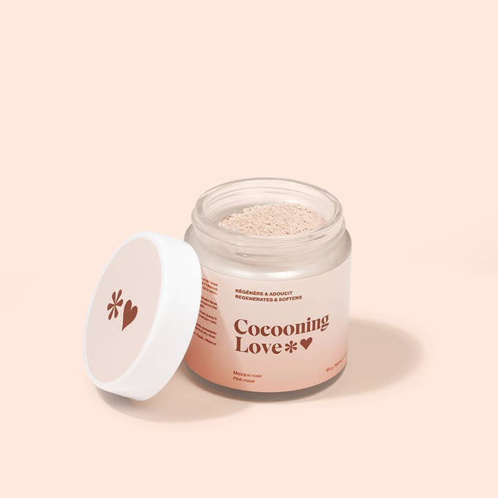 Masque visage - régénérant et adoucissant - Argile rose et rose