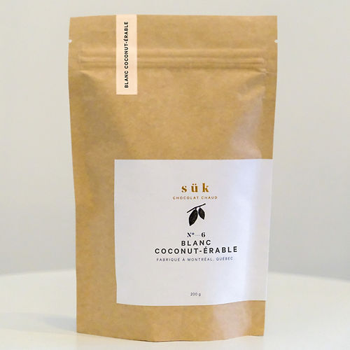 Chocolat chaud - 200g - Blanc coconut érable