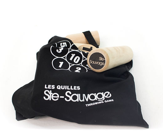 Jeu - Quilles finlandaises- boîte en carton et sac de transport