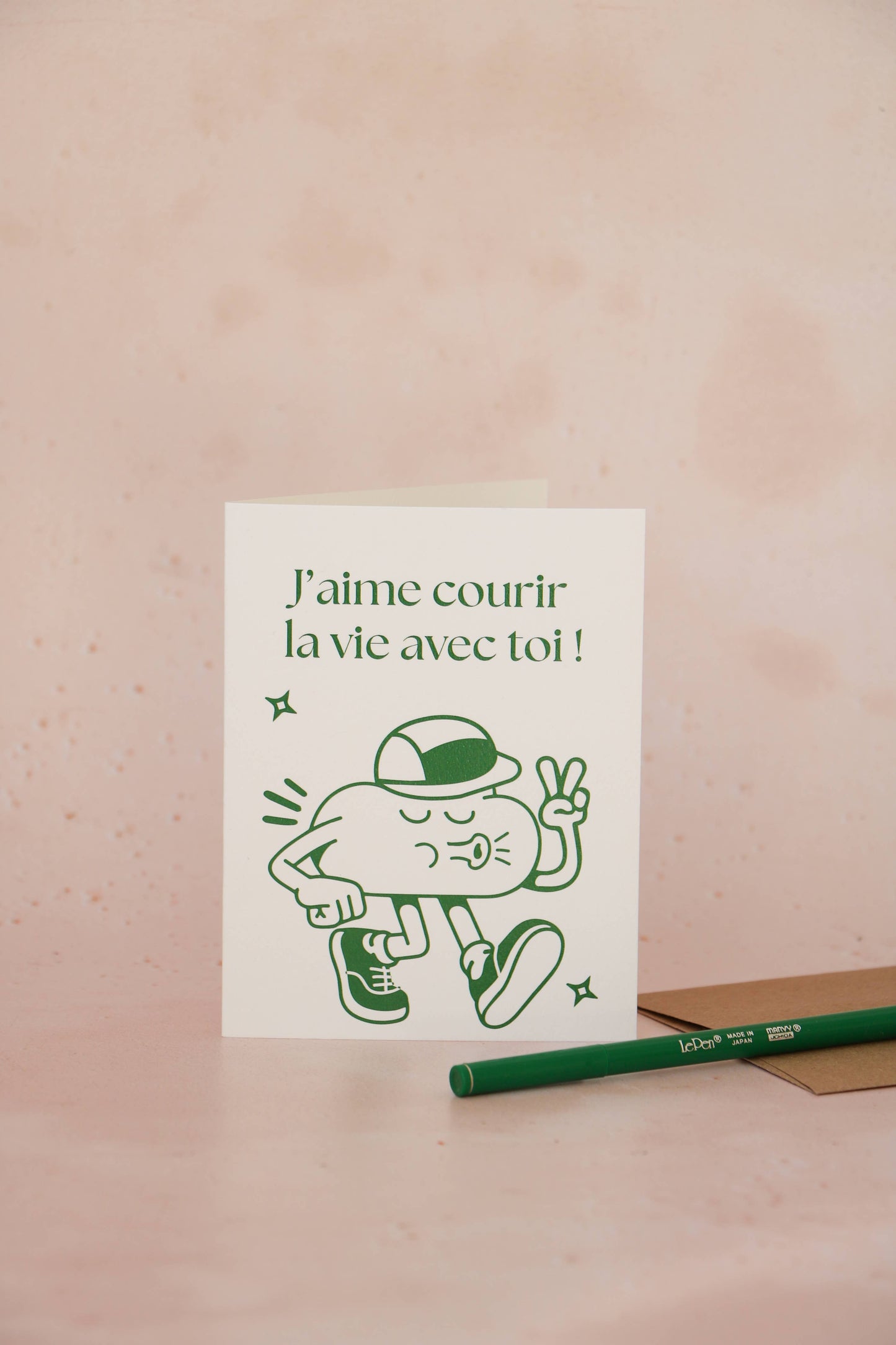 Courir la Vie - Greeting Card