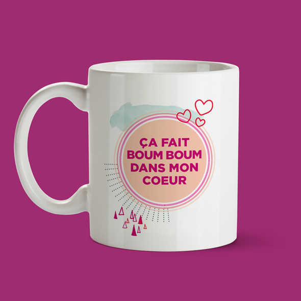 Tasse - Ça fait boum boum dans mon coeur