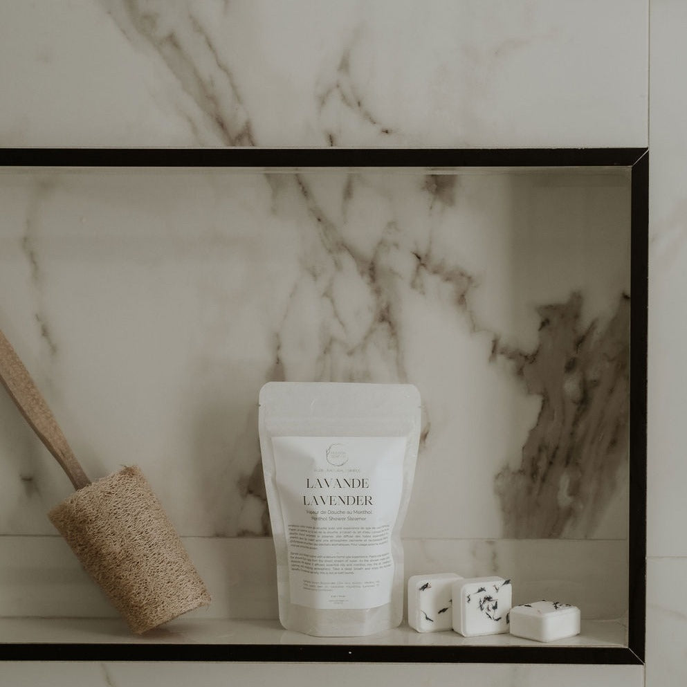 Galets de douche - Lavande - paquet de 5