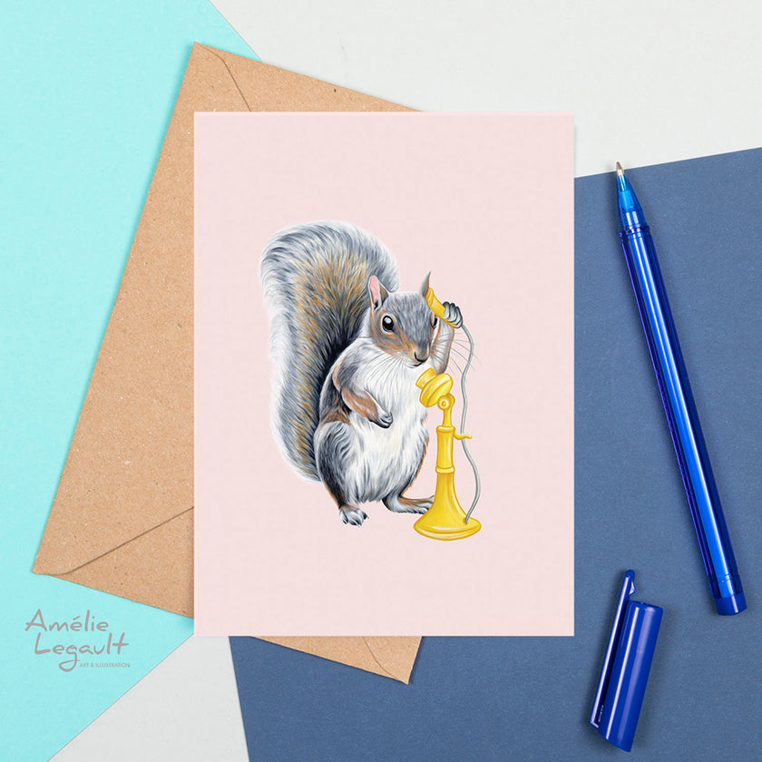 Carte - Animaux au téléphone