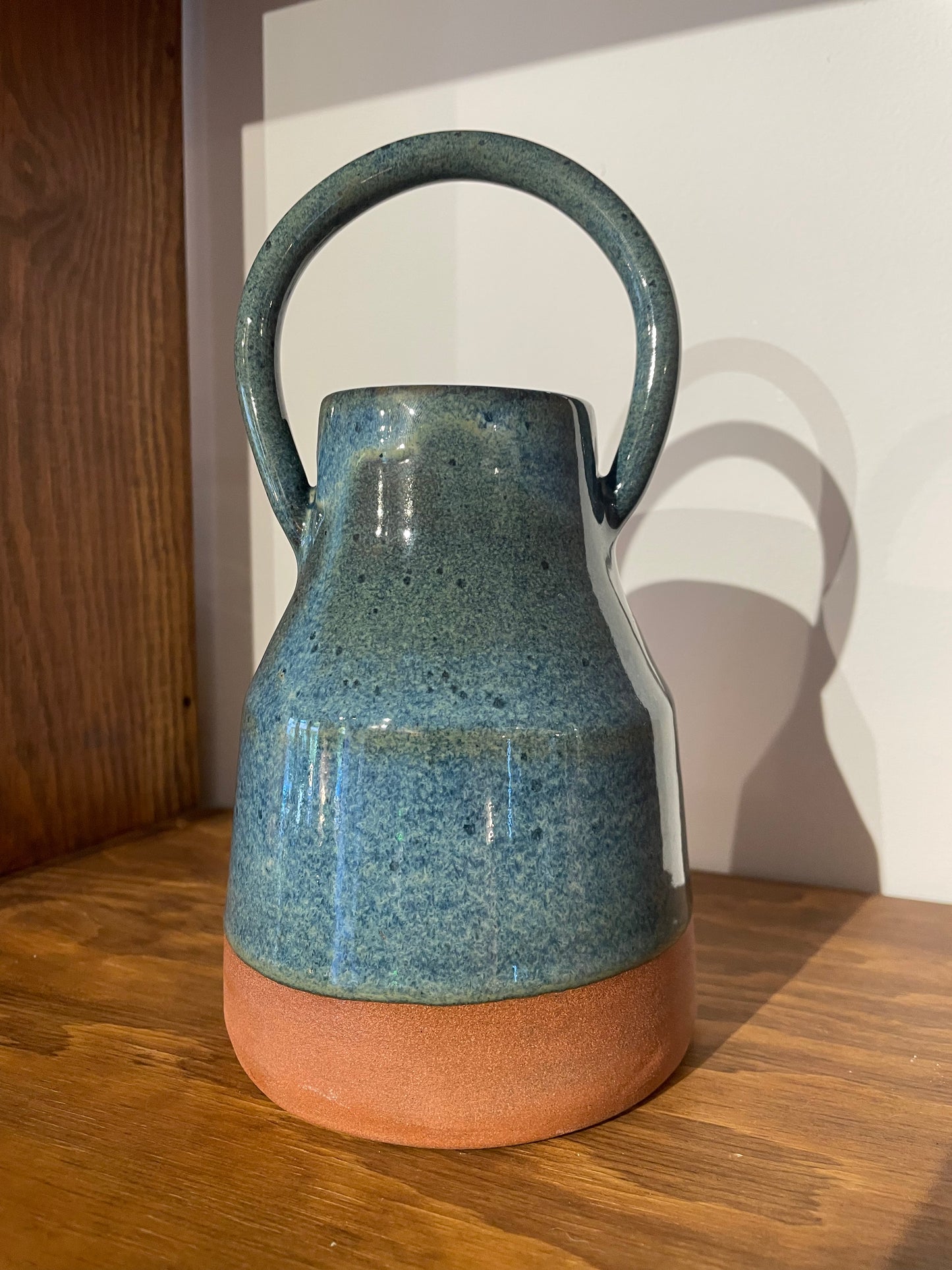 Vase avec anse - Bleu