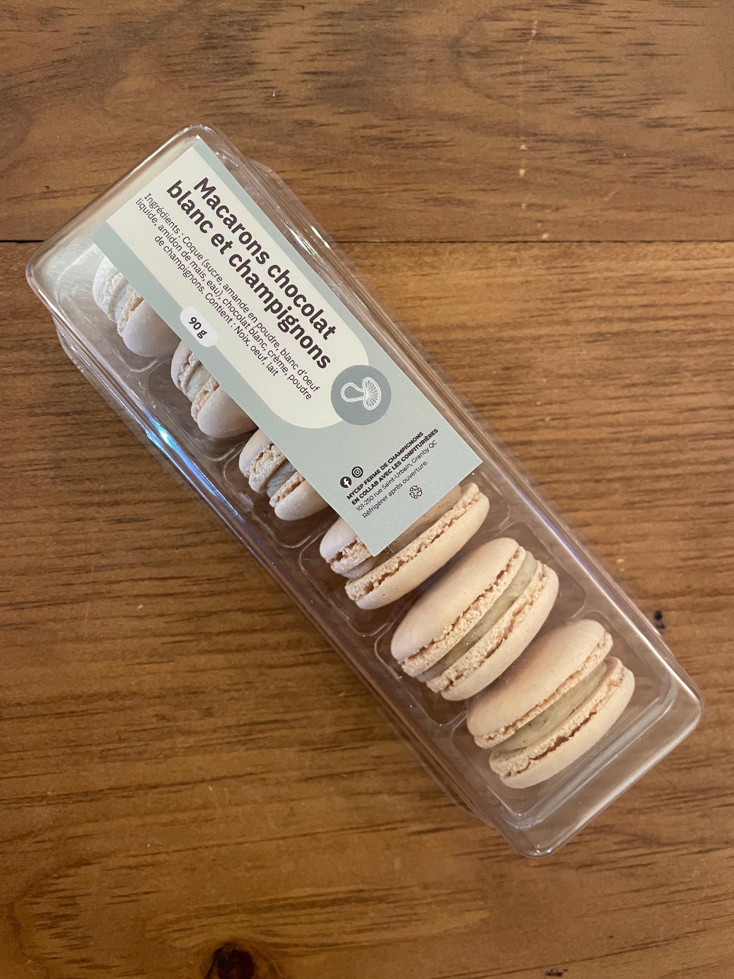 Macarons Chocolat blanc et champignons