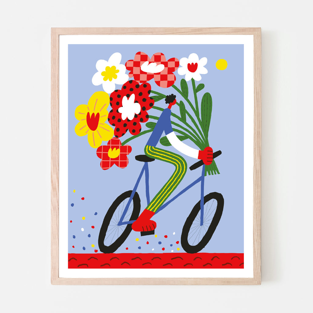 Illustration - Tour de fleurs - Anastacia Sholik - 8"x11"