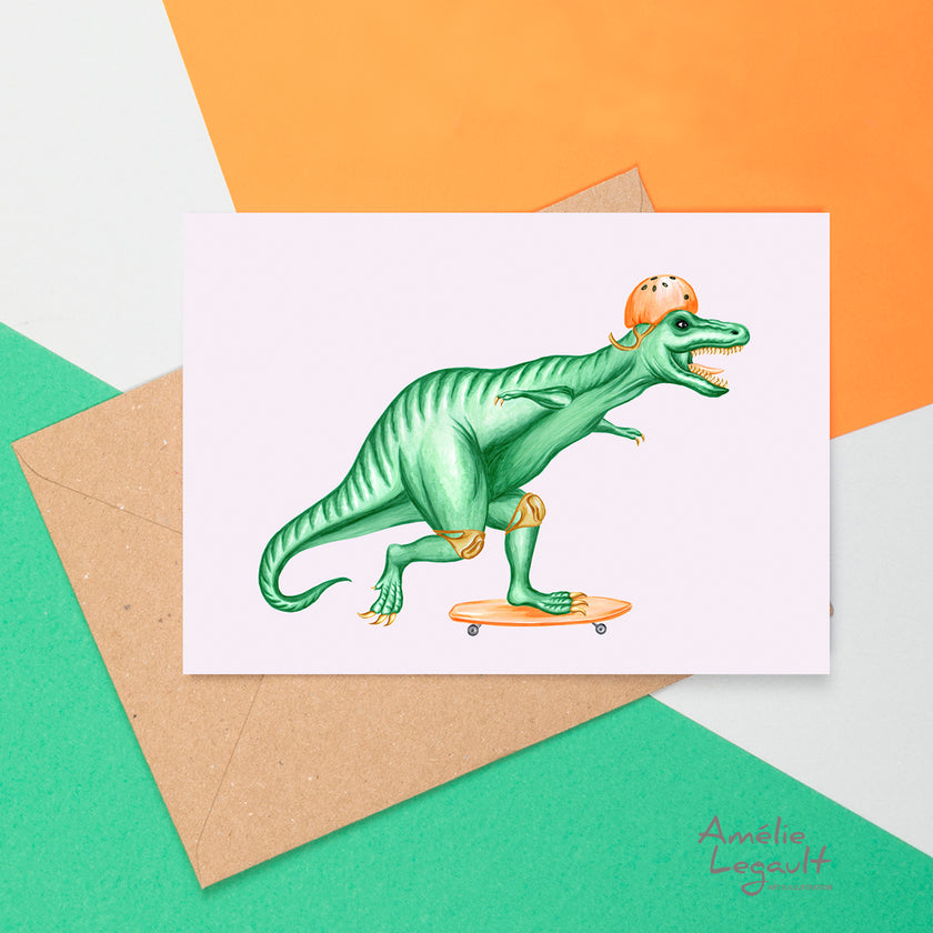Carte - Tyranausaure skate