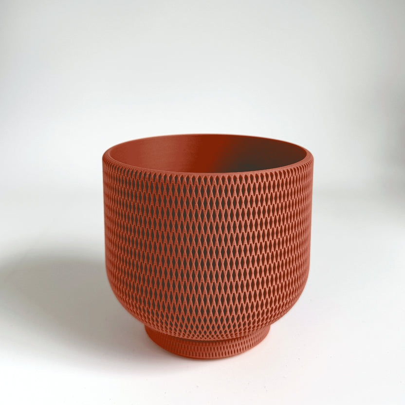 Pot plante 4 rond - impression 3D - plastique végétal