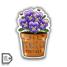 Autocollant - Pensées positives