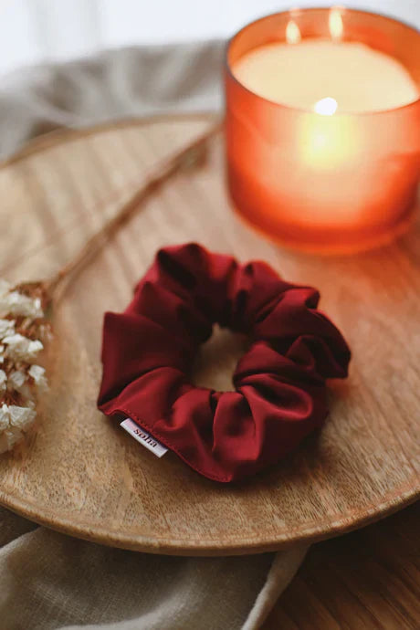 Chouchou en satin - Fluffy