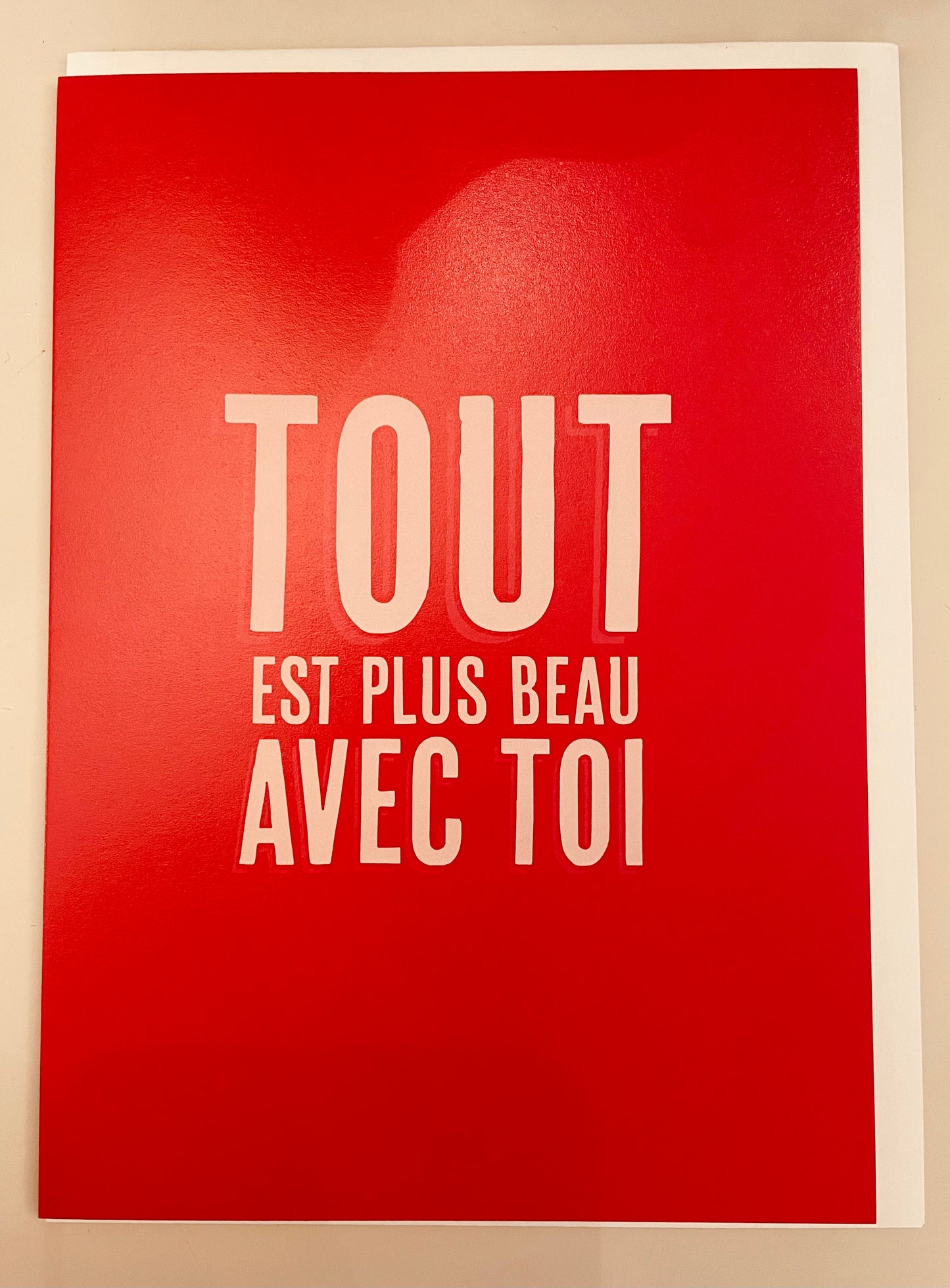 Carte de souhaits - Tout est plus brau avec toi