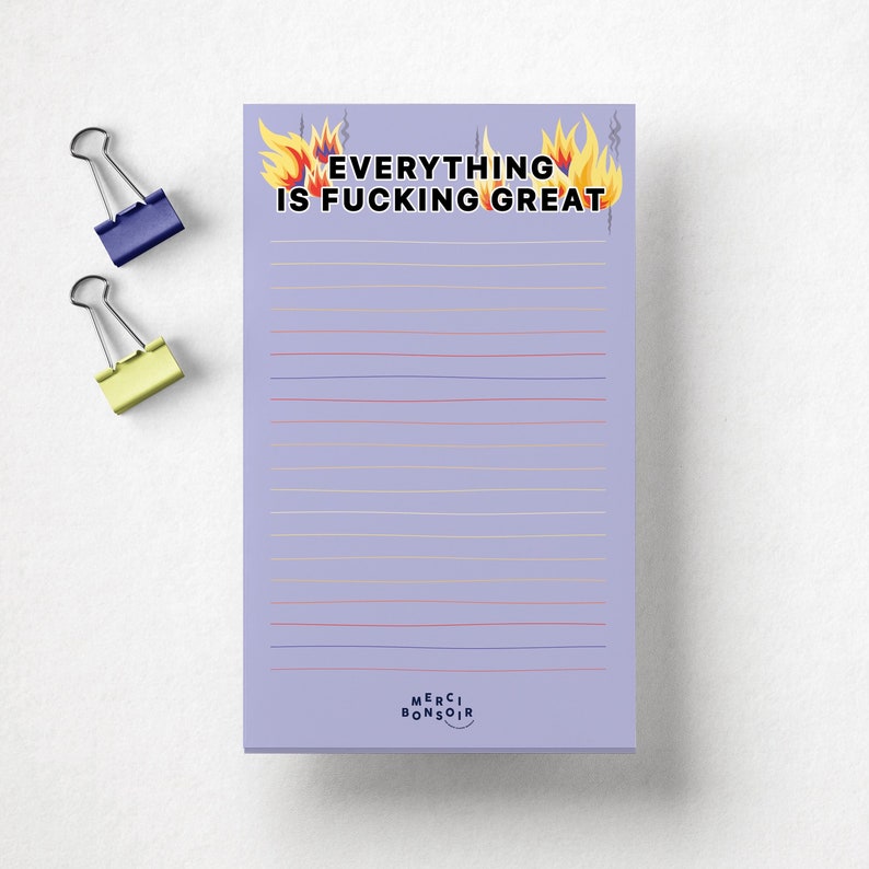 Carnet de notes - Everything is f** great