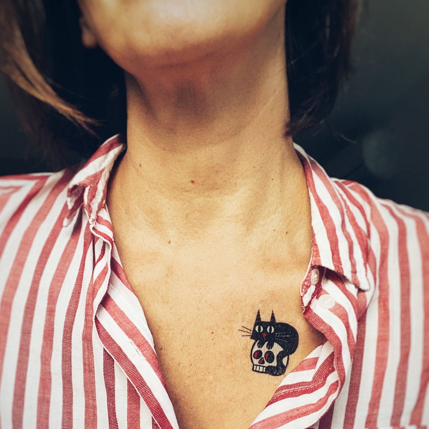 Crâne-chat - Tatouage