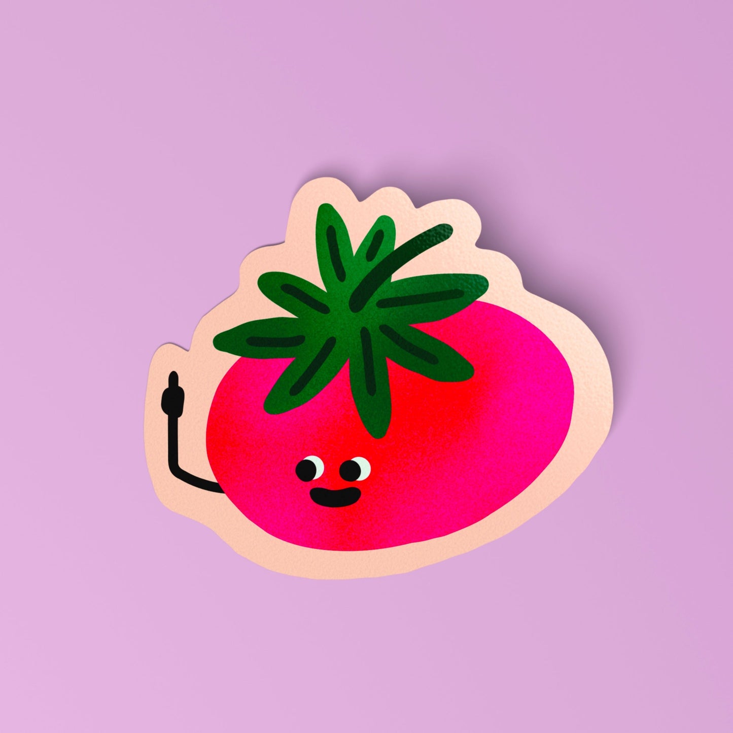Autocollant - Tomate fâchée
