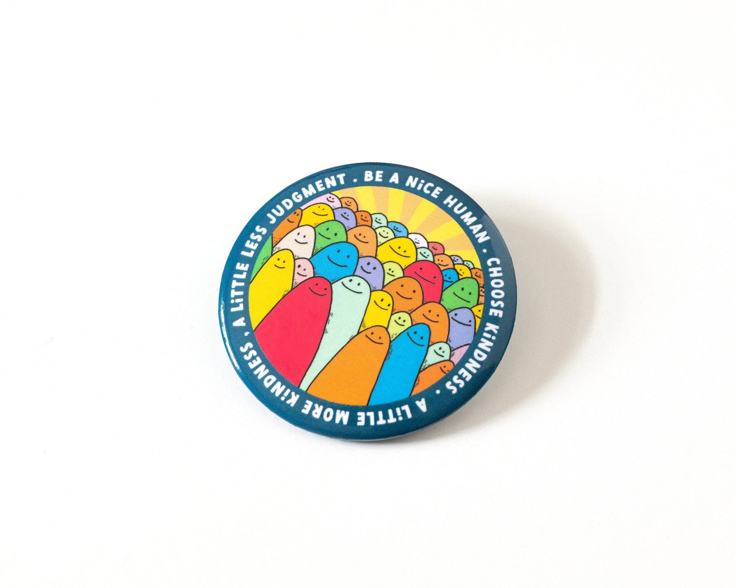 Be a Nice Human - Épinglette colorée