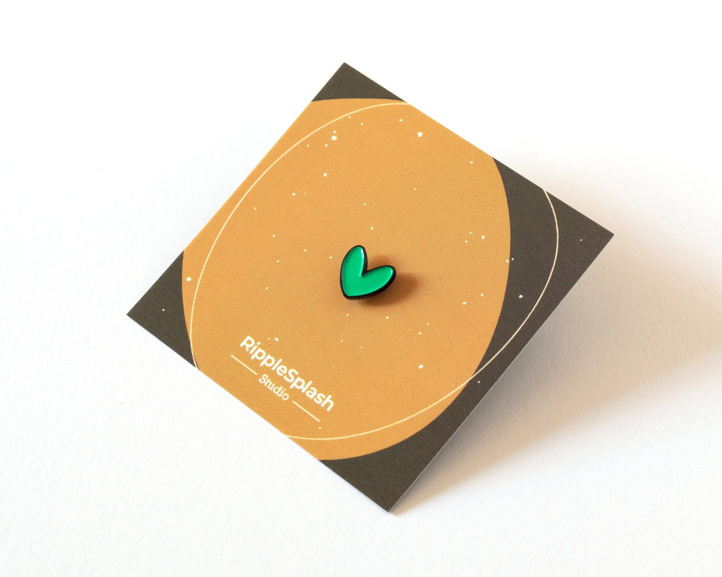 Épingle Émaillée Mini Cœur Vert