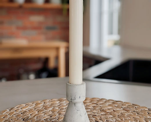 Chandelier - Tour - Blanc marbré noir