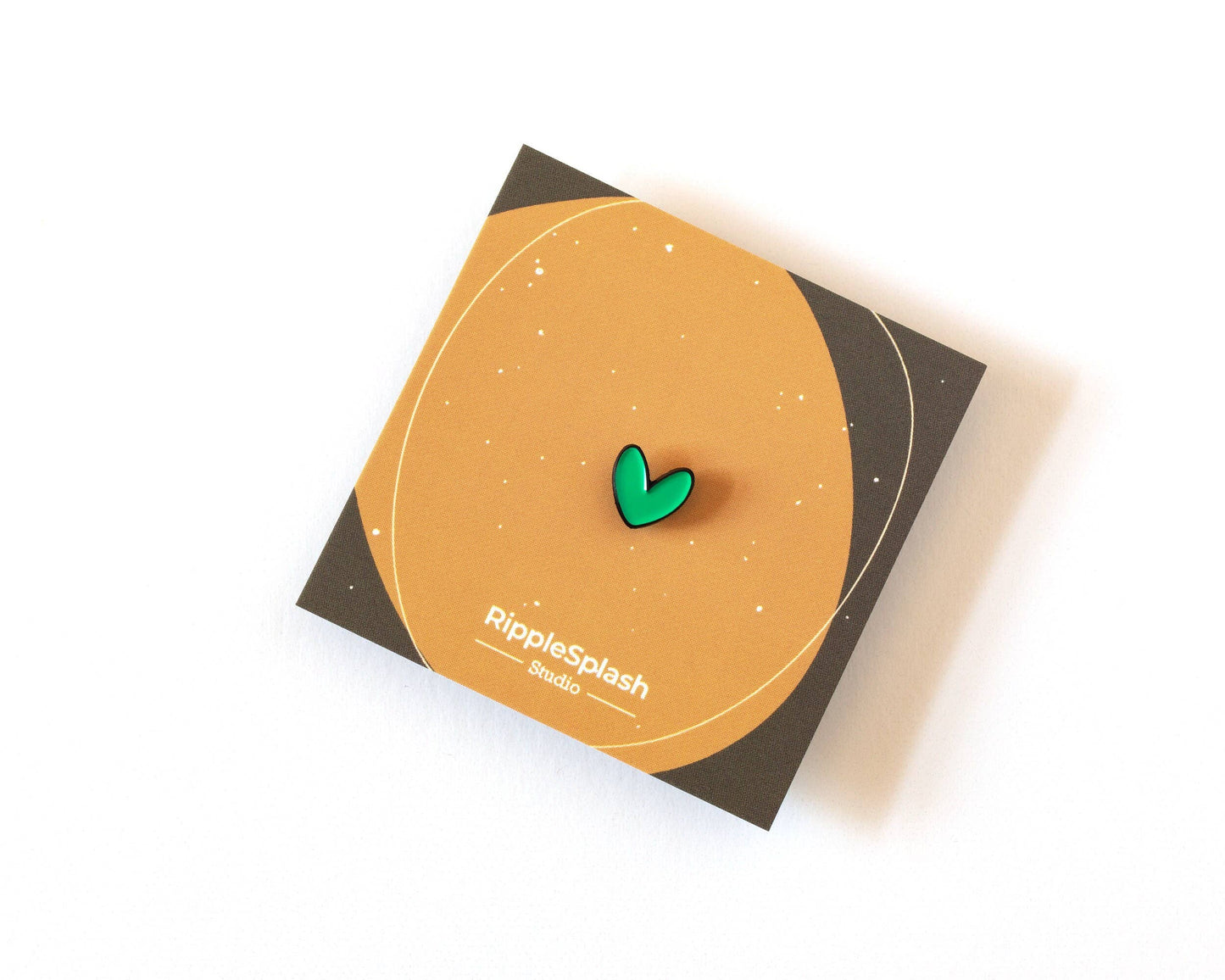 Épingle Émaillée Mini Cœur Vert