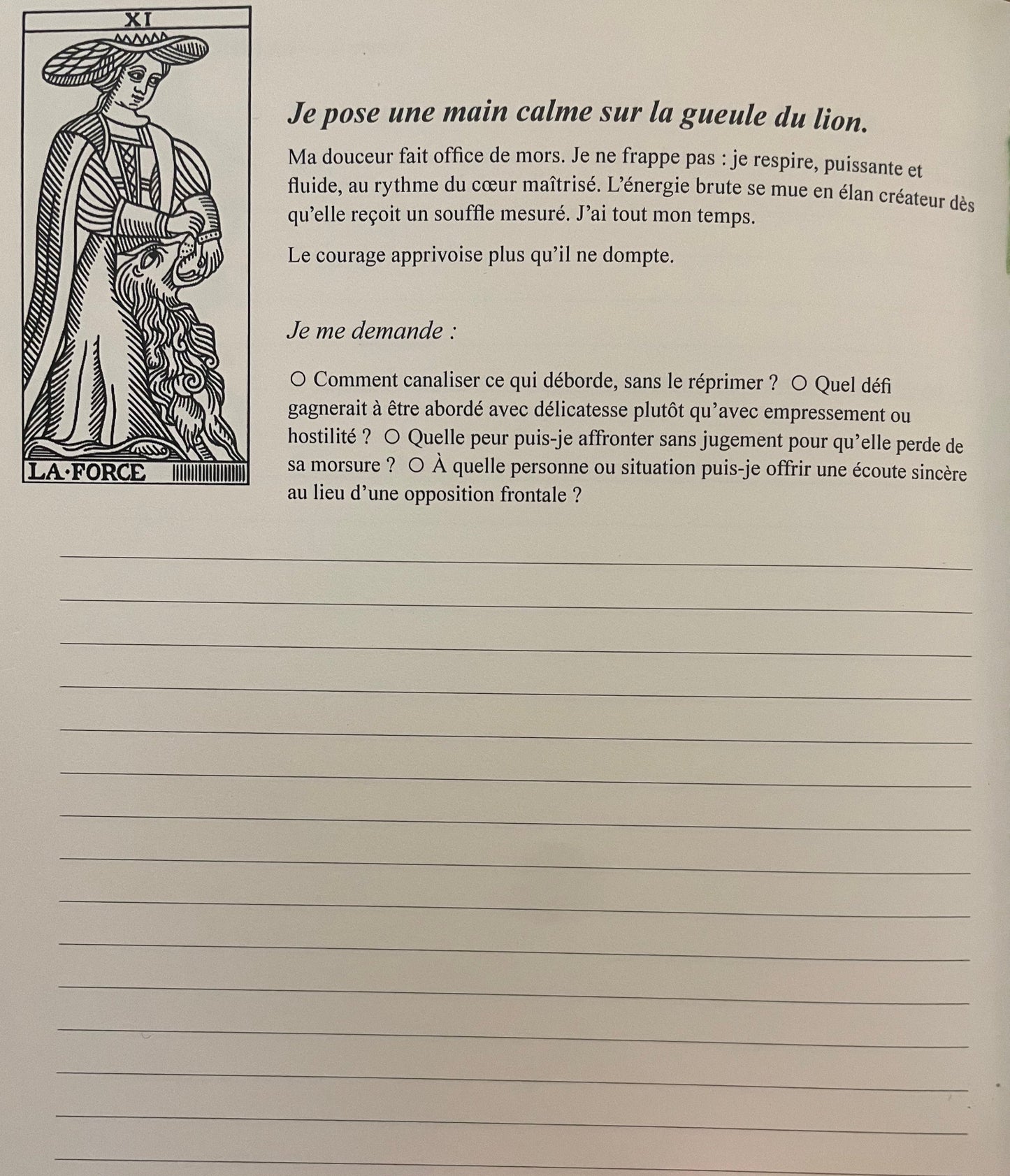 Carnet de réflexion - La magie de prendre le temps