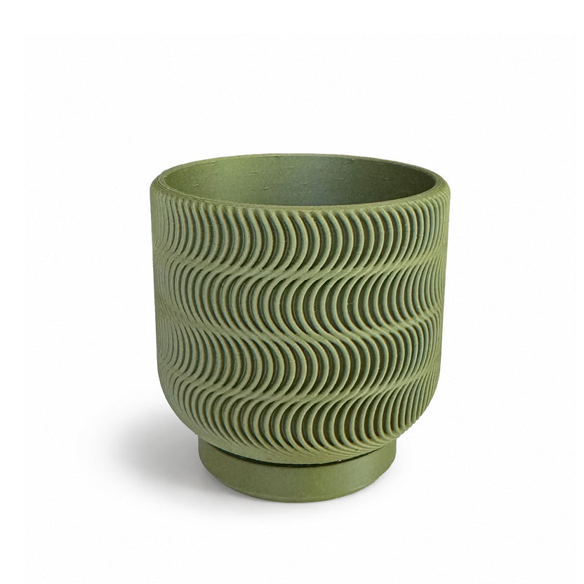 Pot plante 2,5 rond - impression 3D - plastique végétal