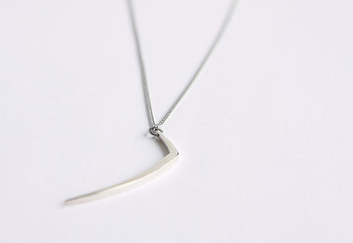 Collier - Boomerang - Argent