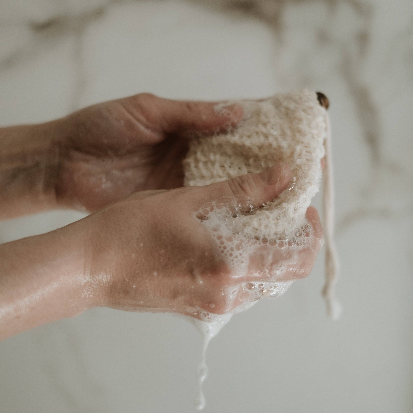 Sac à savon en sisal / éponge exfoliante naturelle