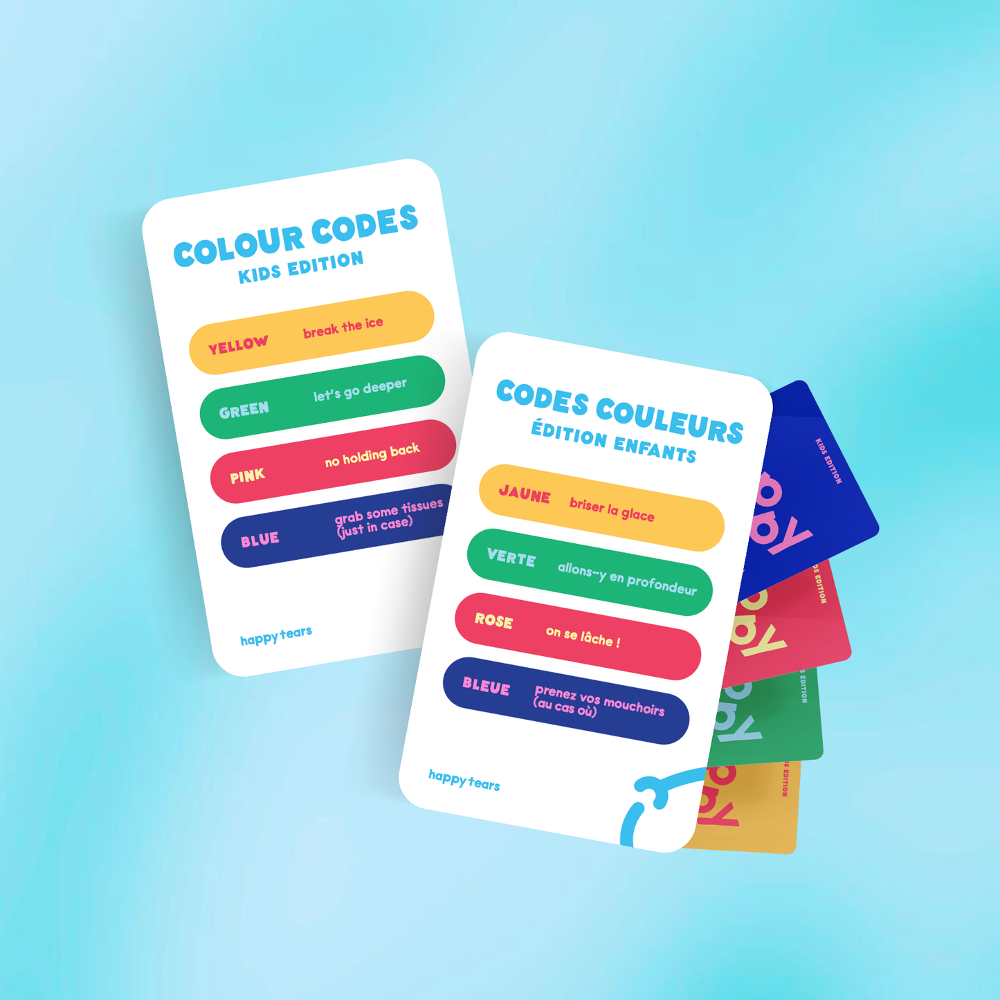 Larmes de joie : édition enfants (cartes de conversation bilingues)