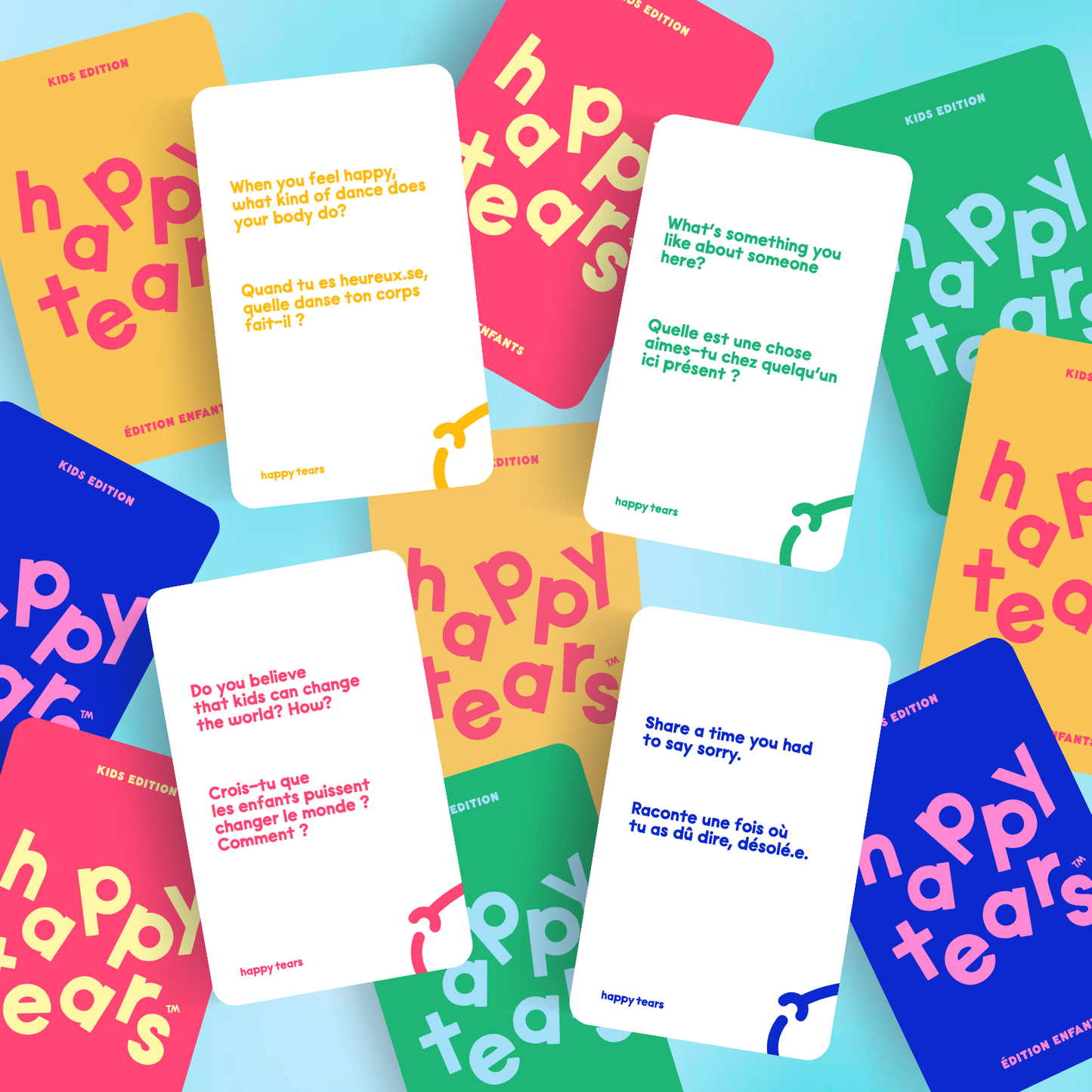 Larmes de joie : édition enfants (cartes de conversation bilingues)