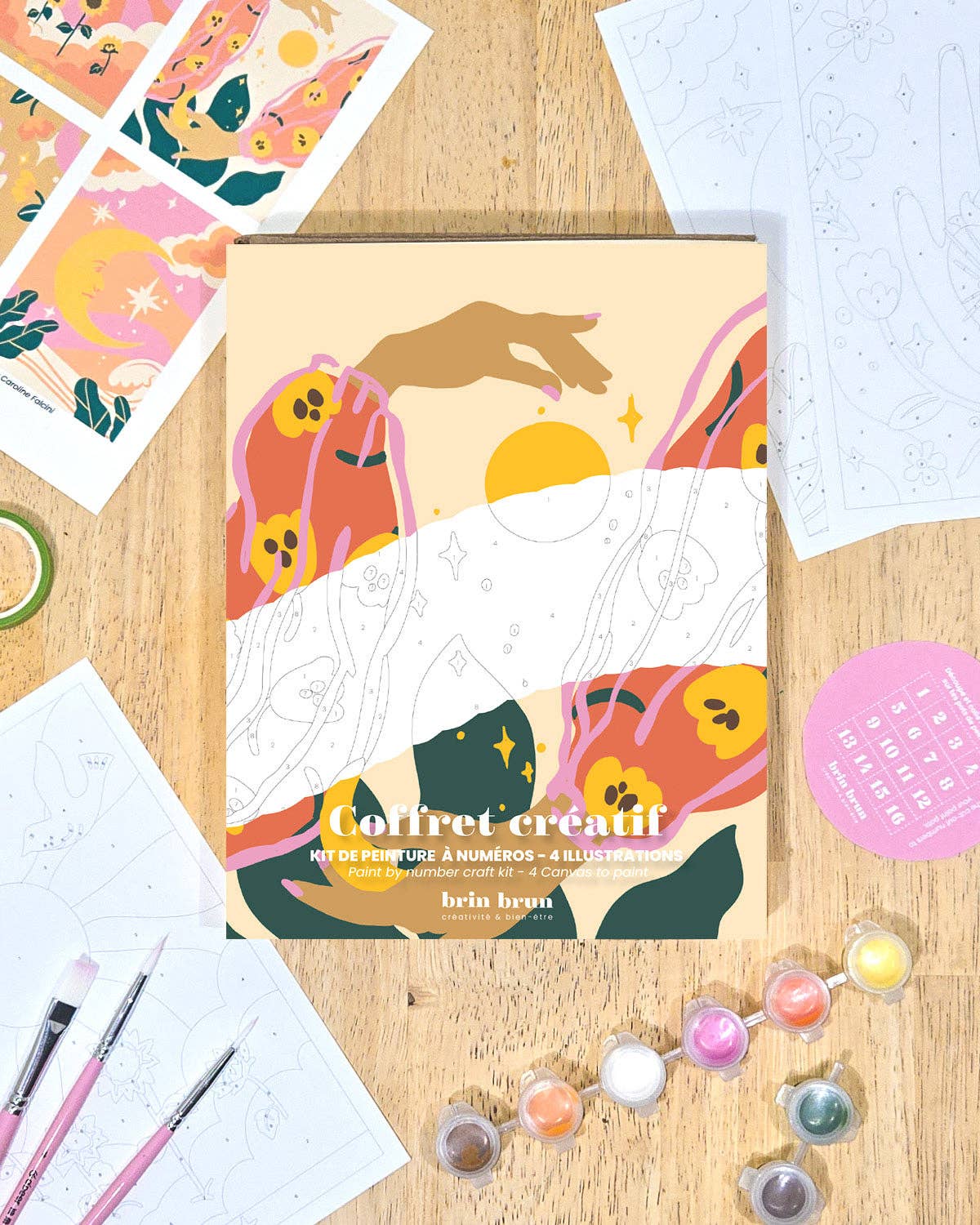 Coffret créatif, Kit de peintures à numéros - Ambiance Astrale