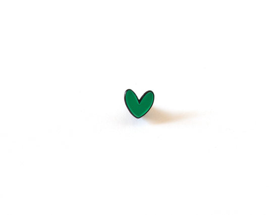 Épingle Émaillée Mini Cœur Vert