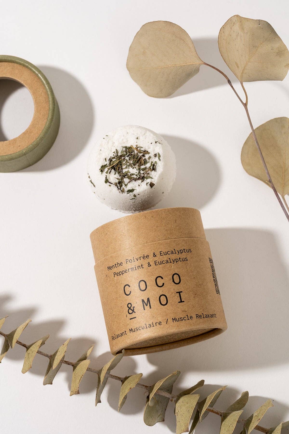 Bombe de bain - Menthe poivrée & Eucalyptus