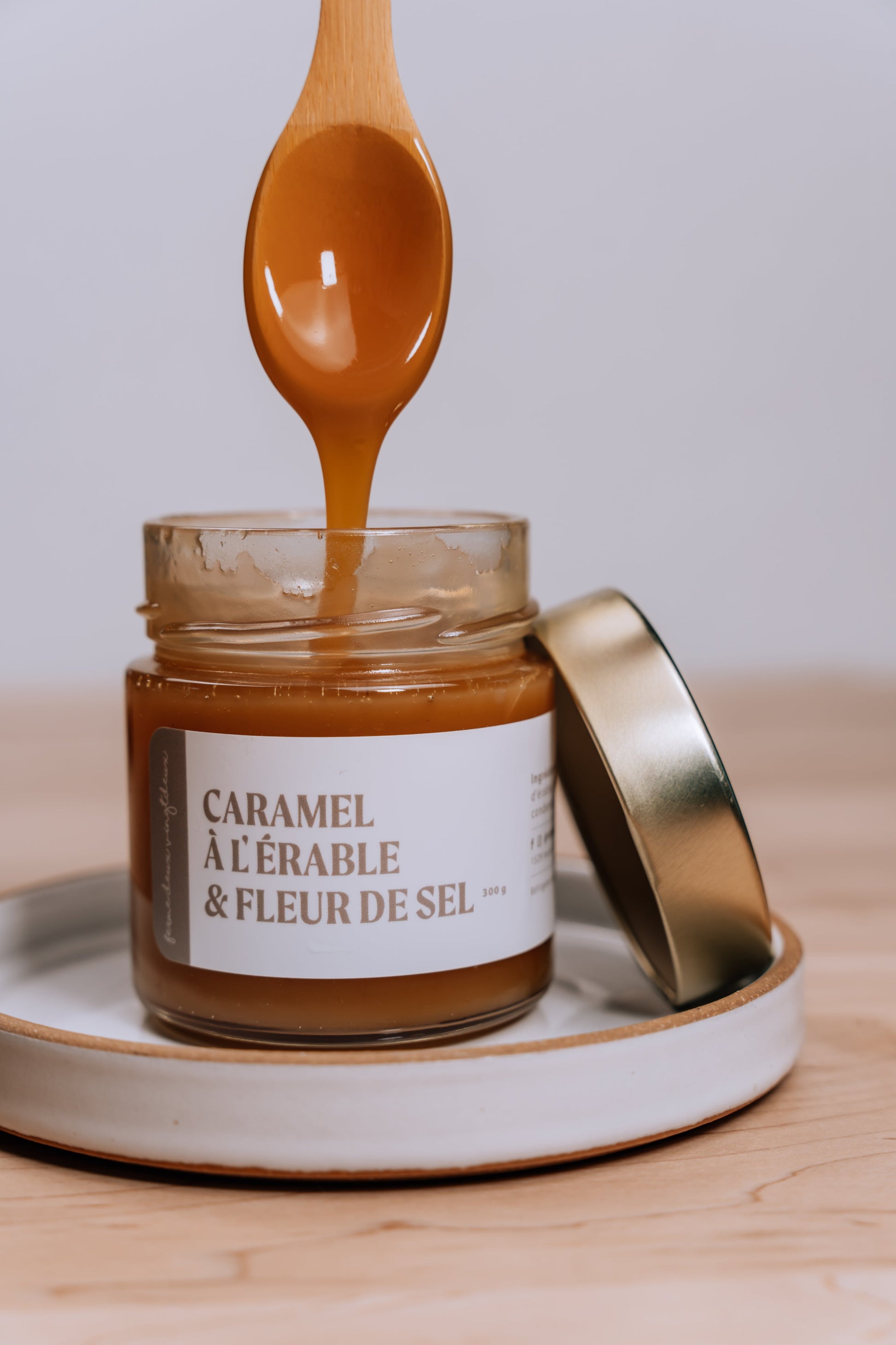 Caramel à l'érable et fleur de sel - 300g