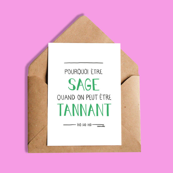 Carte - Pourquoi être sage