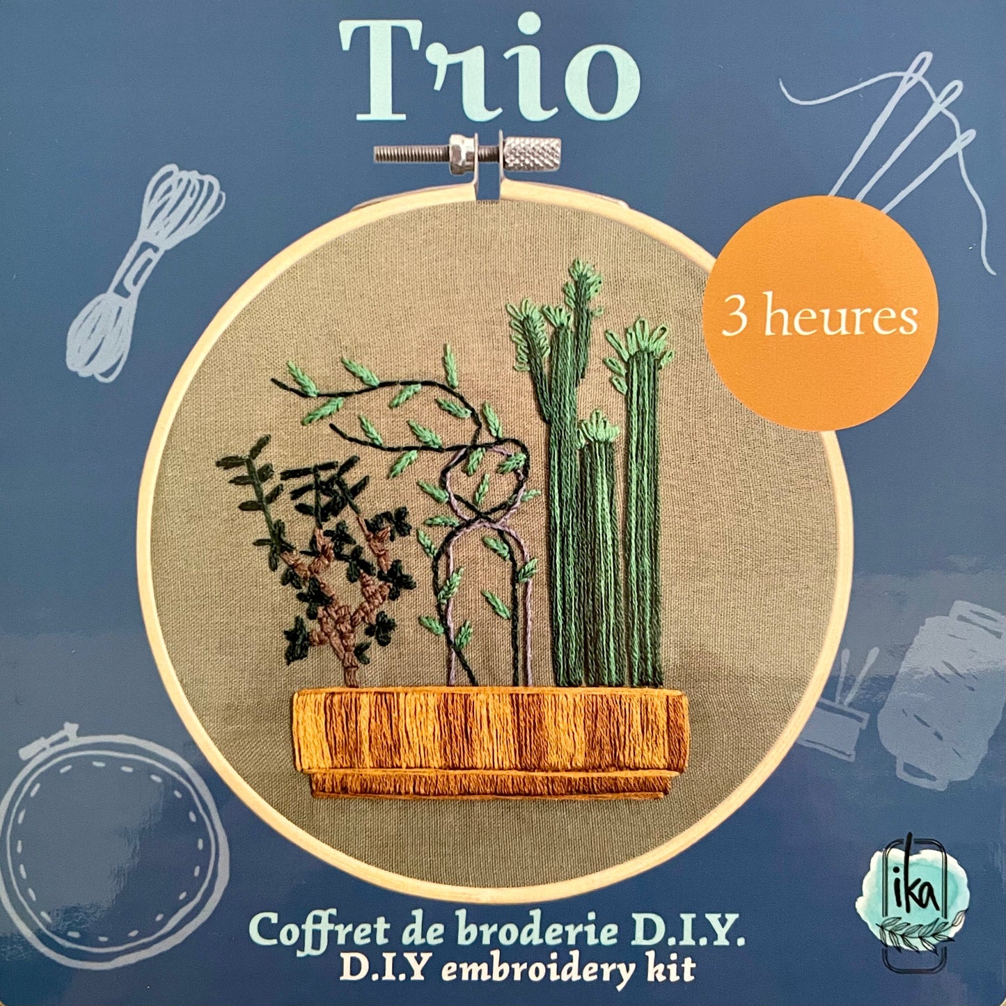 Coffret Diy - Trio - Broderie 