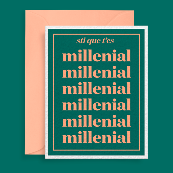 Carte - sti que t'es millenial