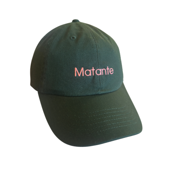 Casquette - Matante - Vert foret & rose