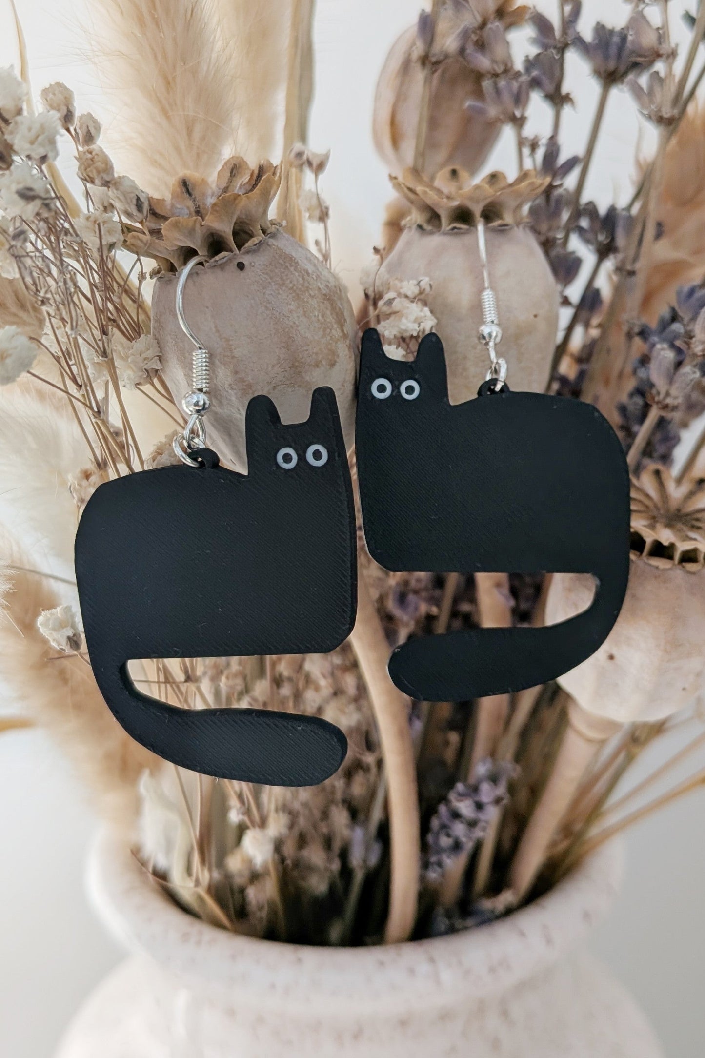 Boucles d'oreilles - Catika - Chat noir