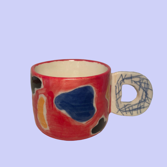 Tasse Rouge Multicolore