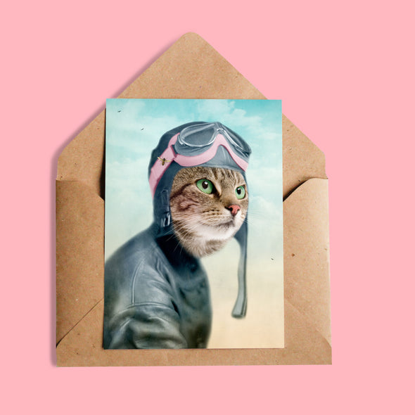 Carte - L'exploratrice - chat