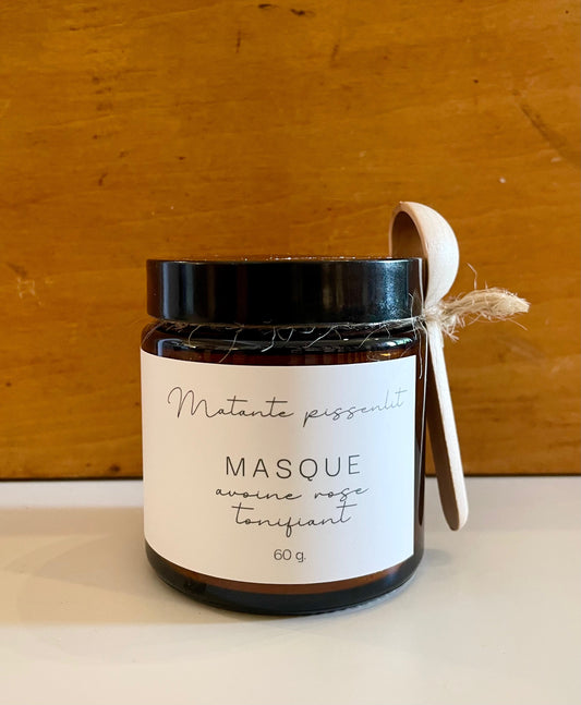 Masque visage tonifiant - Avoine et Rose