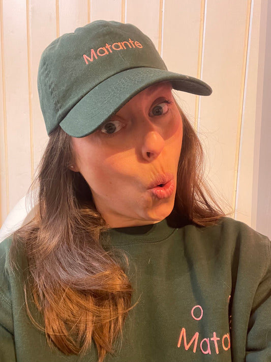 Casquette - Matante - Vert foret & rose