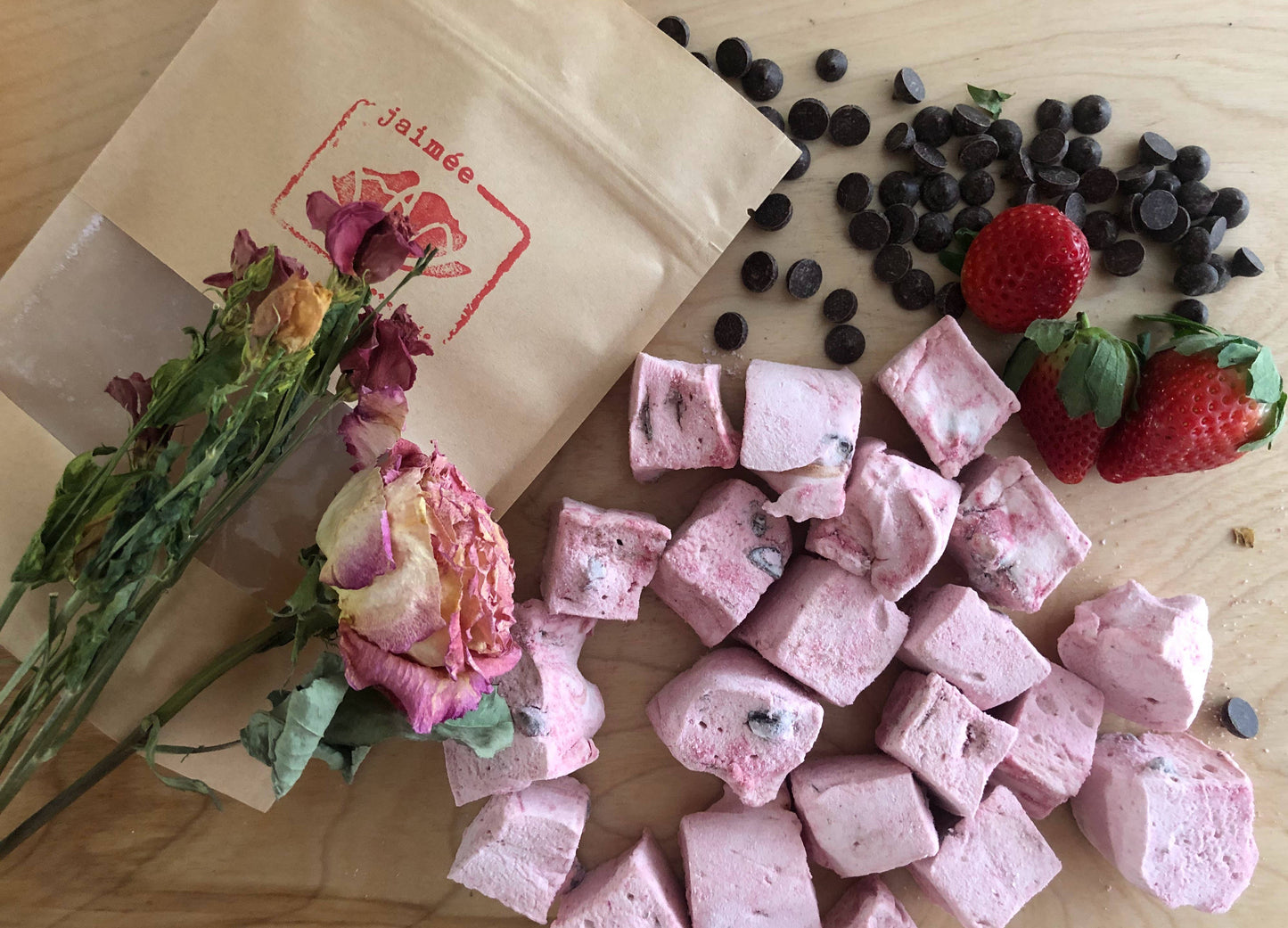 Guimauve - Fraise, chocolat - Aimer les guimauve