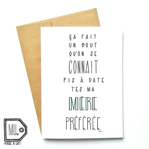 Carte - Ça fait un bout qu'on se connait