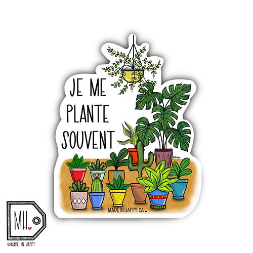Autocollant - Je me plante souvent