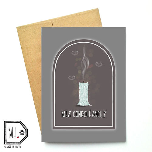 Carte - Mes condoléances