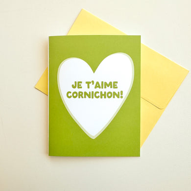 Carte - Je t'aime cornichon