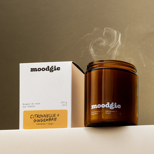 Bougie - Citronnelle & gingembre - 220g - 250h